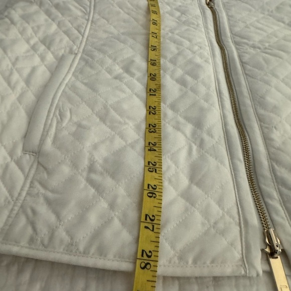 Chicos Reversible Womens Vest 4 Cream/muted plaid (20-22W). NWT - Picture 9 of 12